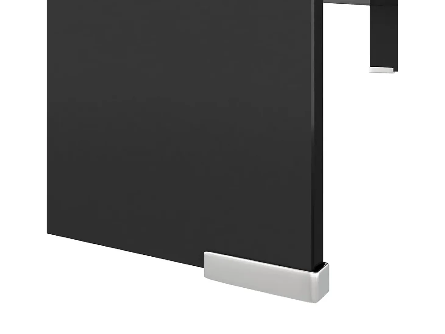Soporte para TV/Elevador monitor cristal negro 100x30x13 cm ES832032