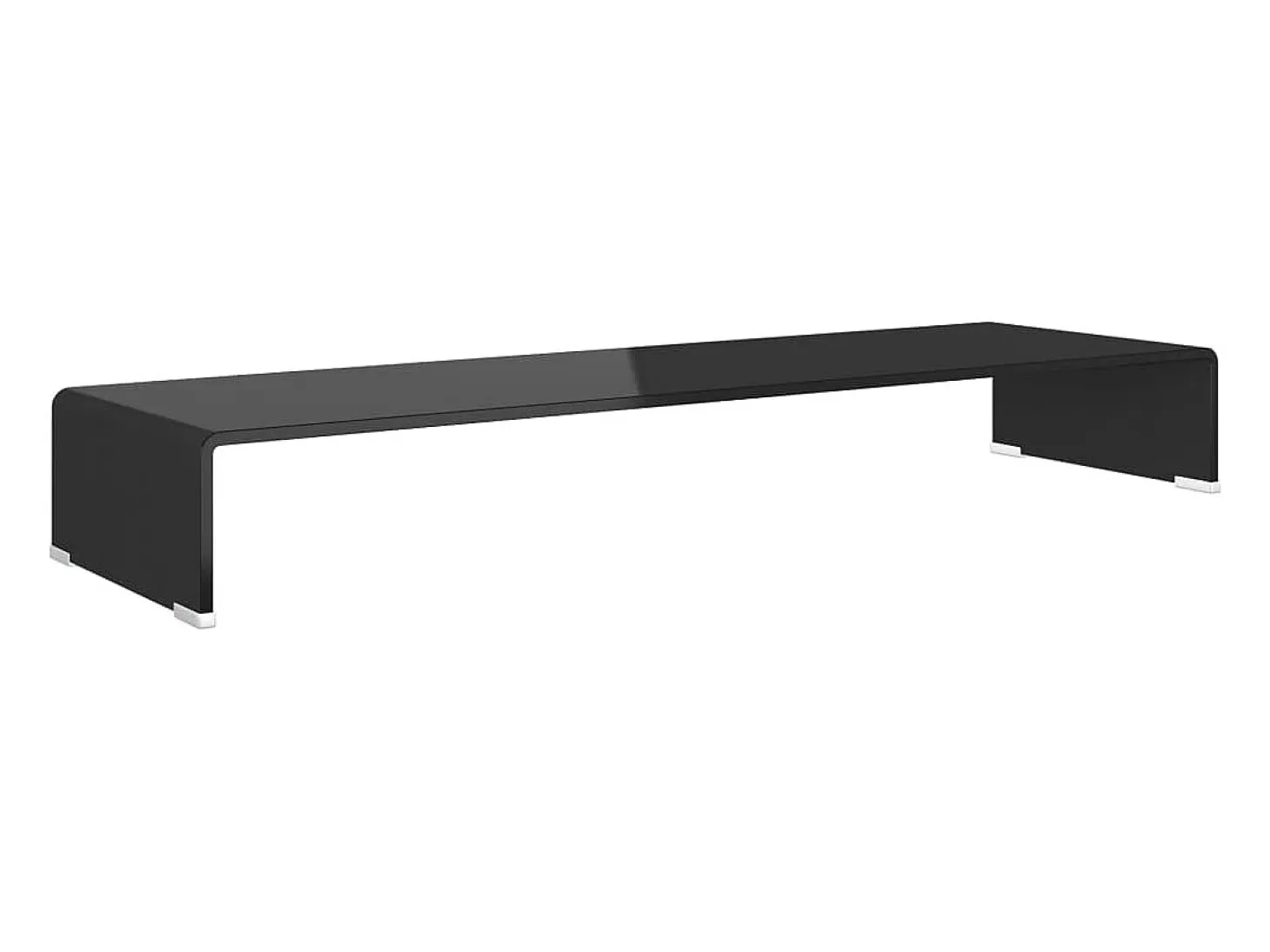 Soporte para TV/Elevador monitor cristal negro 100x30x13 cm ES832032