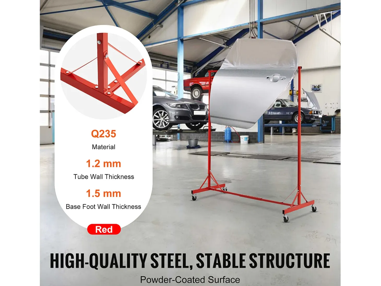 Soporte SucceBuy para Pintura Ajustable en Altura, con 8 Ganchos Resistentes y una Capacidad de Carga Máxima de 30 kg - Organización Perfecta para Proyectos