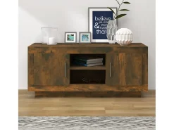 Stephen Mueble para TV madera contrachapada roble ahumado 102x35x45 cm