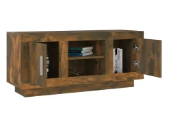 Stephen Mueble para TV madera contrachapada roble ahumado 102x35x45 cm