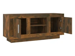 Stephen Mueble para TV madera contrachapada roble ahumado 102x35x45 cm
