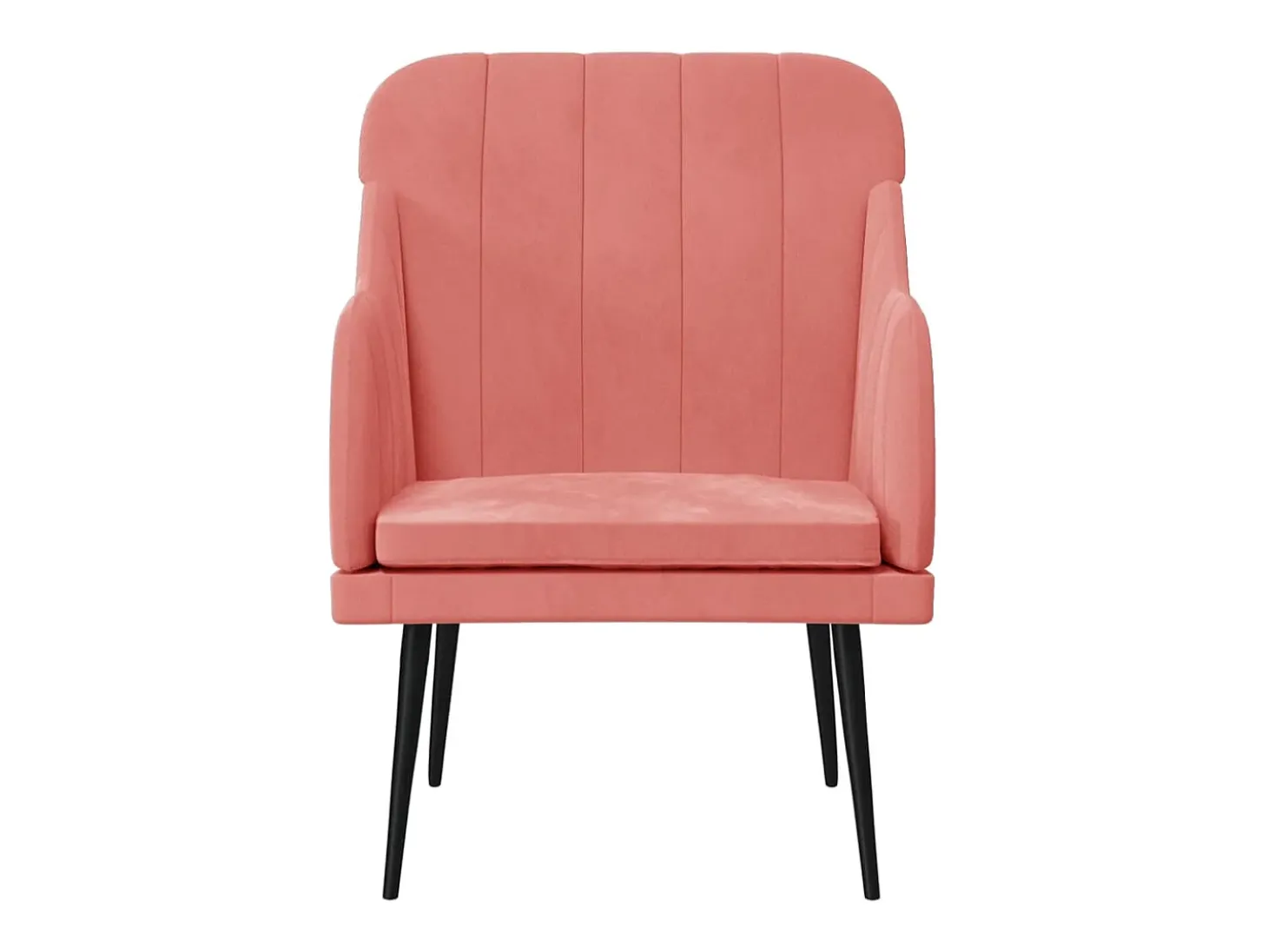 Streetsboro Sillón de terciopelo rosa 63x76x80 cm