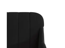 Streetsboro Sillón de terciopelo negro 63x76x80 cm