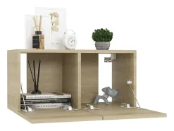 Sultan Juego de muebles de salón 4 piezas roble Sonoma 60x30x30 cm