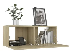 Sultan Juego de muebles de salón 4 piezas roble Sonoma 80x30x30 cm