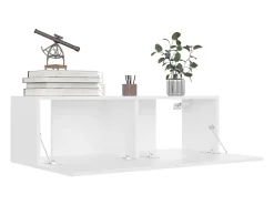 Sultan Muebles de TV 4 uds madera de ingeniería blanco 100x30x30 cm