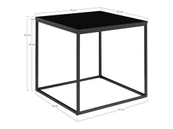 Tabla adicional negra 45 x 45 x 45 cm