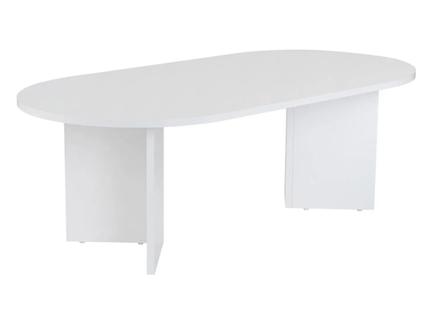 Table basse ovale effet travertin 119x60cm LYU