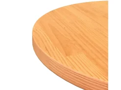 Tablero de mesa redondo madera maciza de pino marrón Ø60x2,5 cm
