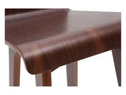 Taburete / Silla de bar madera oscura 65 cm BALTIK