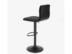 Taburete alto negro diseño moderno bar cocina Denver Black Edition