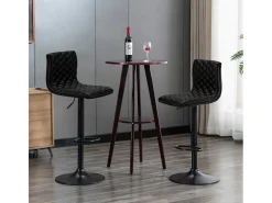 Taburete alto negro diseño moderno bar cocina Denver Black Edition