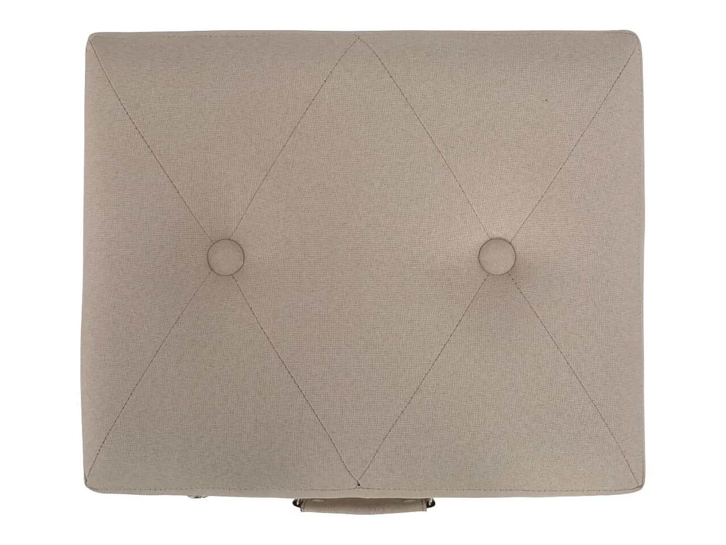 Taburete con almacenaje 40 cm Tela Beige