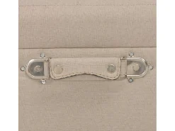 Taburete con almacenaje 40 cm Tela Beige