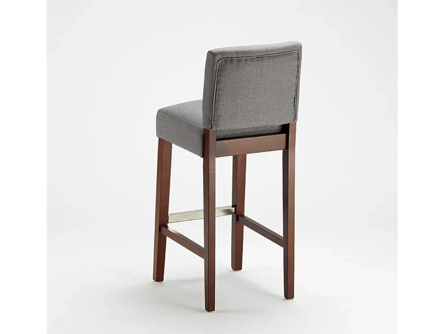 Taburete de bar Cocina de madera estilo Henriksdal alto 74 cm Comfort XL - Gris