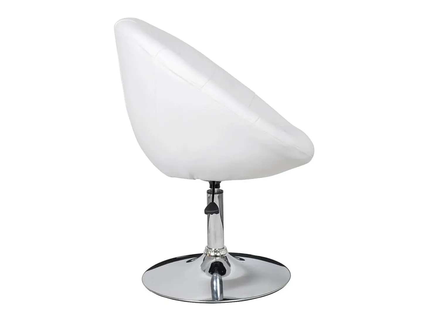 Taburete de bar cuero sintético blanco