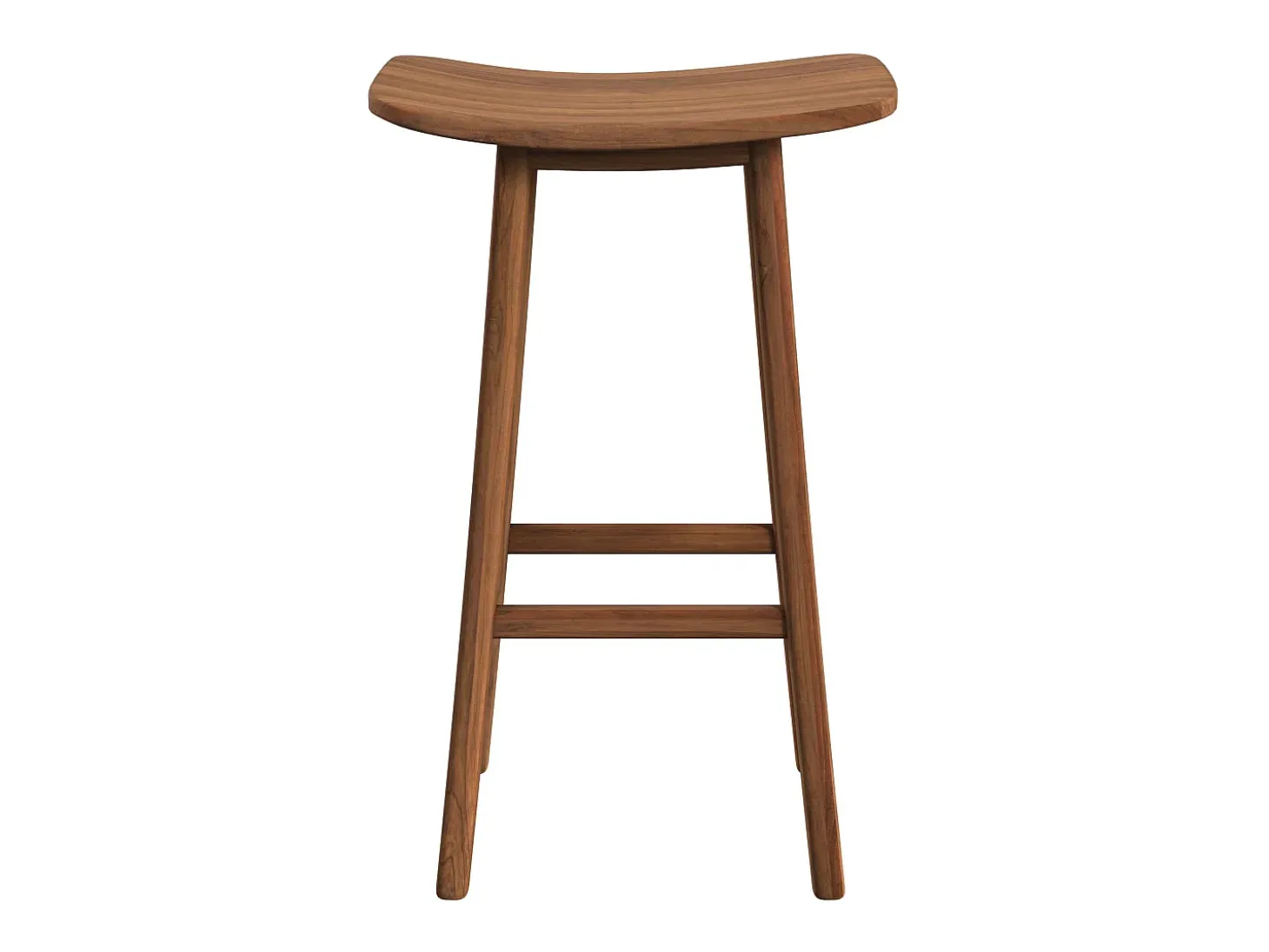 Taburete de bar de madera de teca 77 cm - Vittoria