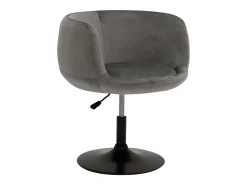 Taburete de bar de terciopelo gris NOLAN