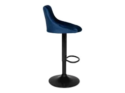 Taburete de bar de terciopelo azul ROBIN