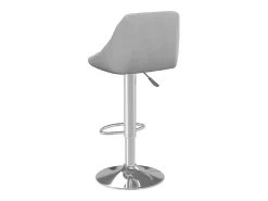 Taburete de bar de terciopelo gris claro