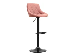 Taburete de bar de terciopelo rosa ROBIN