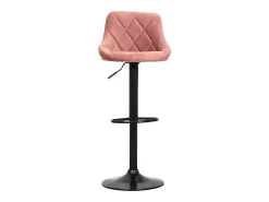 Taburete de bar de terciopelo rosa ROBIN