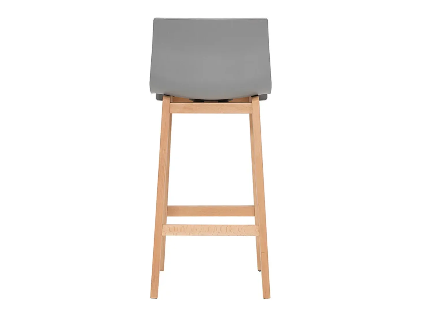 Taburete de bar diseño madera y gris claro 65cm lote de 2 NEW SURF