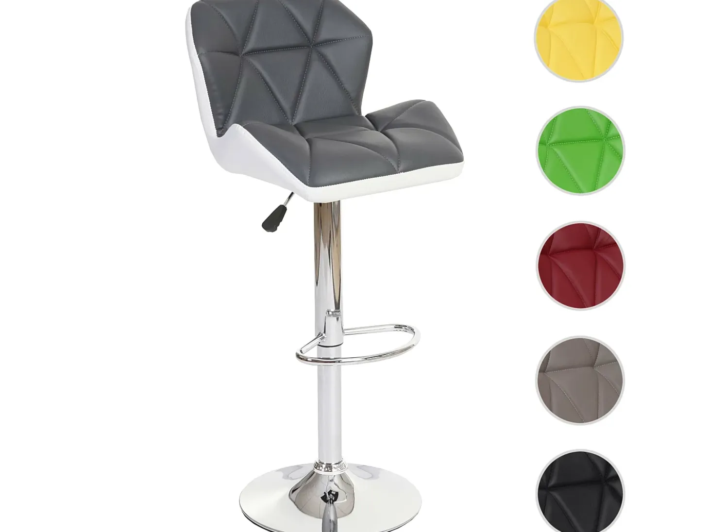 Taburete de bar MCW-A92, gris