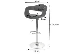 Taburete de bar MCW-A47b, crema