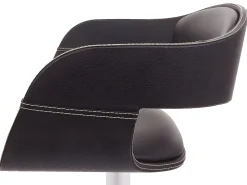 Taburete de bar MCW-A47b, negro