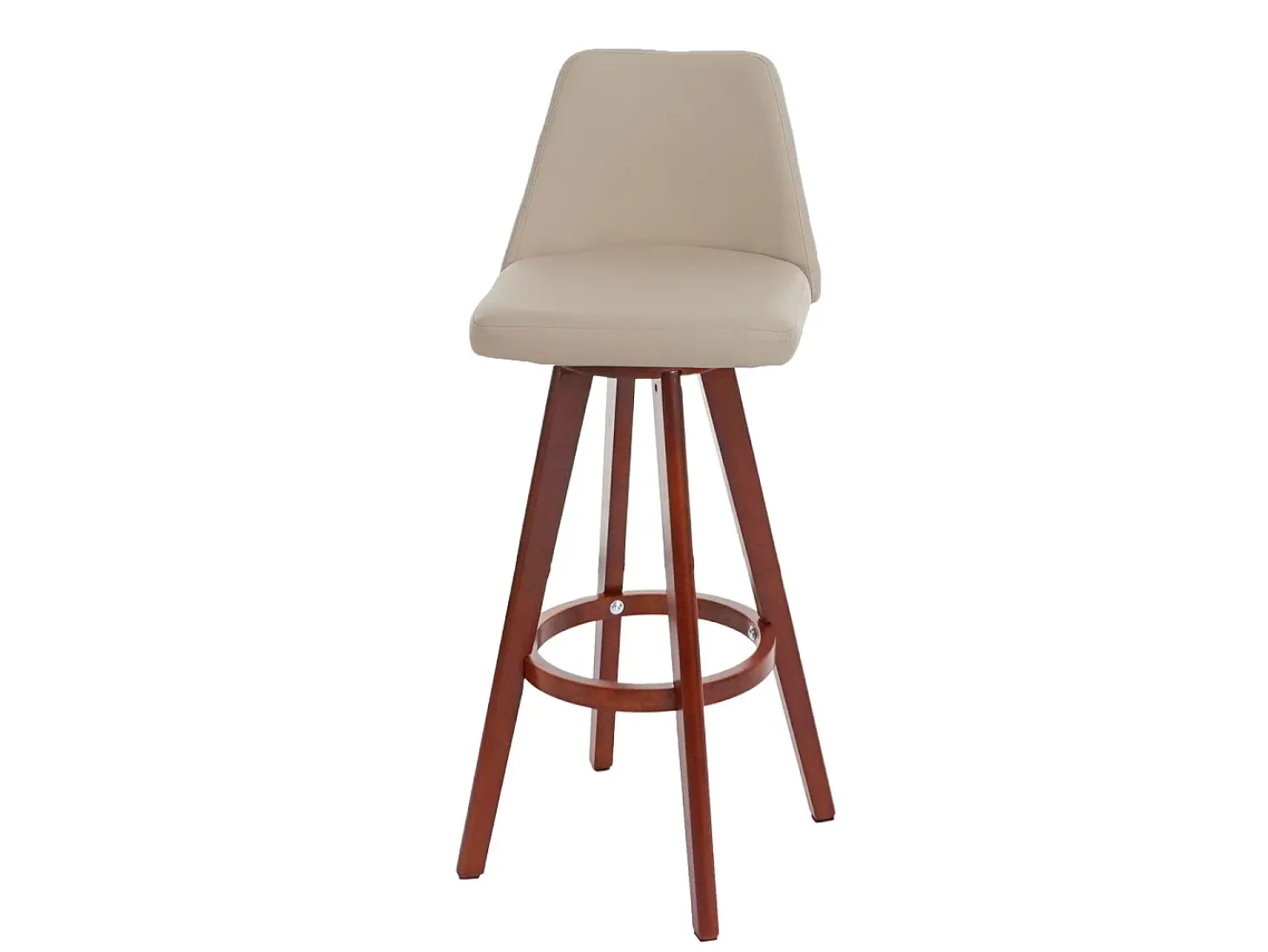 Taburete de bar MCW-C43 (juego de 2), crema
