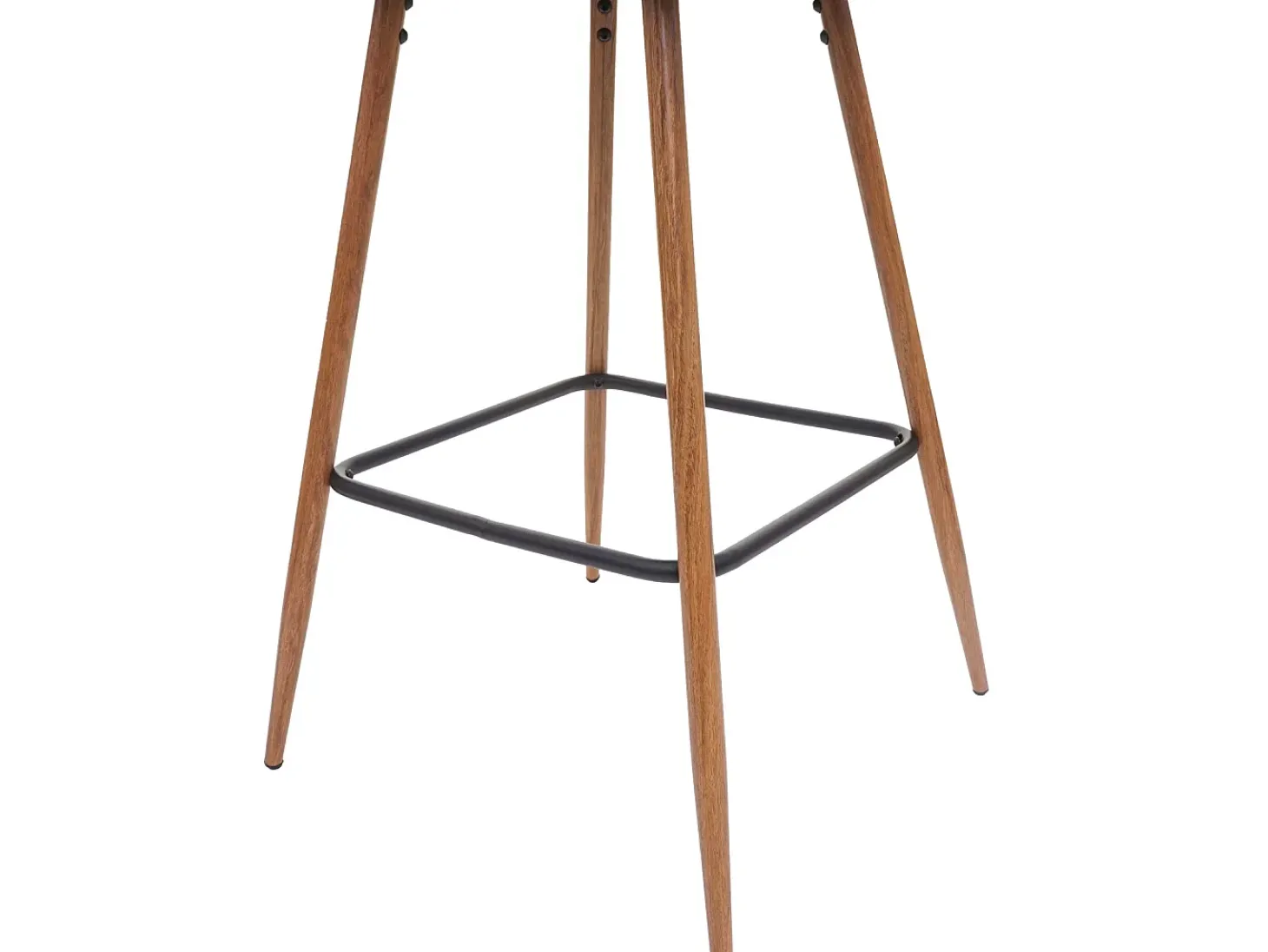 Taburete de bar MCW-D72 (juego de 2), tela/textil, turquesa