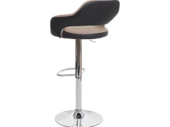 Taburete de bar MCW-F16 (juego de 2), taupe-negro