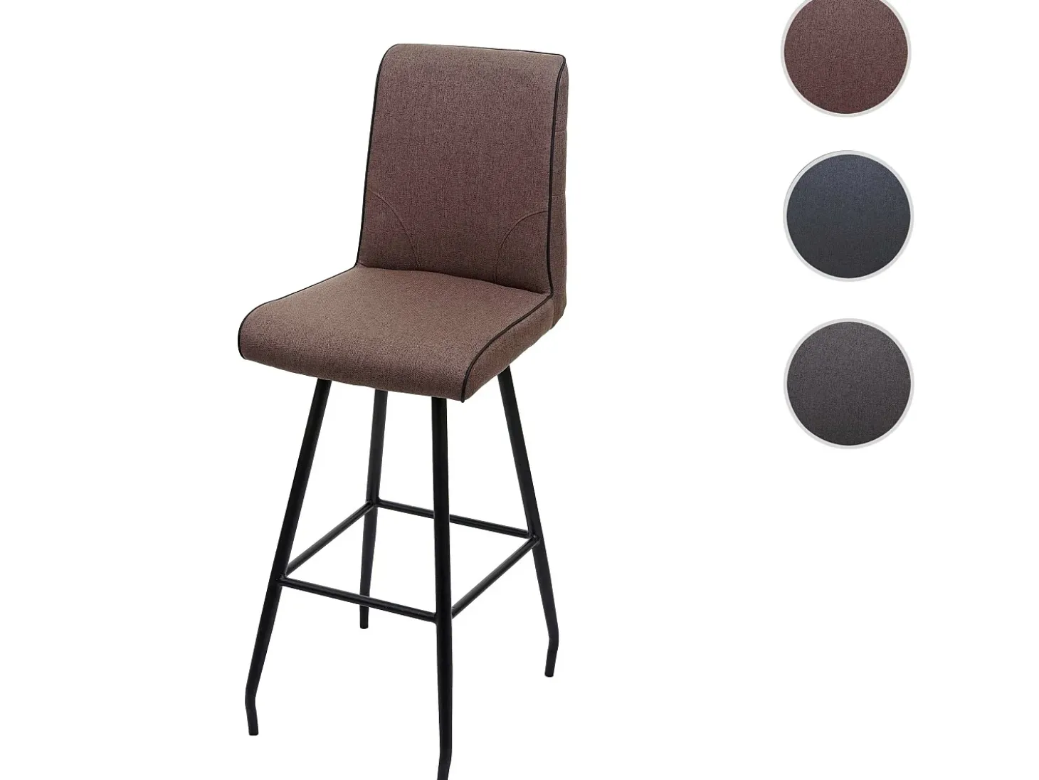 Taburete de bar MCW-H72, marrón