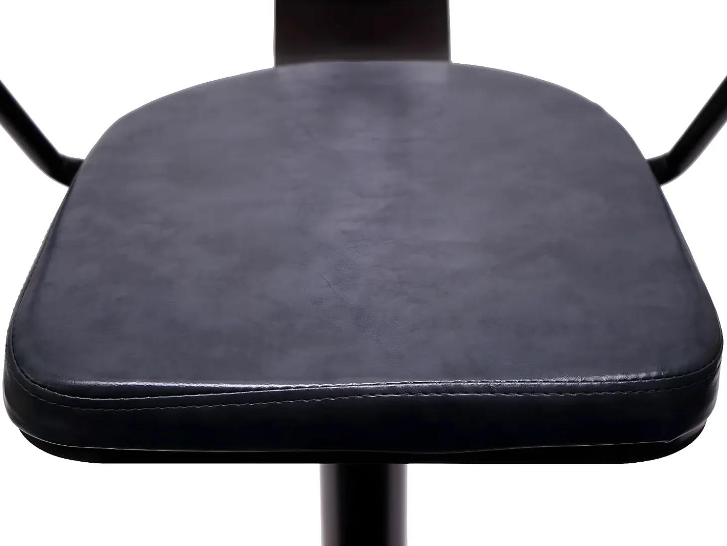 Taburete de bar MCW-H10b (juego de 2), vintage negro-gris