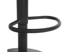 Taburete de bar MCW-M67 (juego de 2), marrón oscuro pie negro