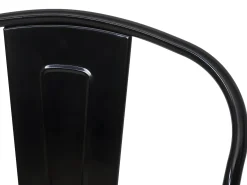 Taburete de bar metálico MCW-A73, negro
