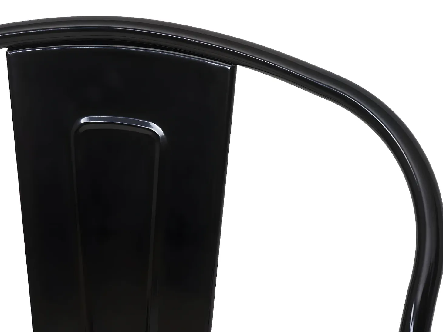 Taburete de bar metálico MCW-A73, negro