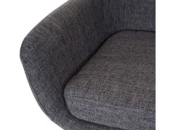 Taburete de bar Vaasa T381, textil, gris