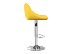 Taburete de cocina 2 unidades terciopelo amarillo mostaza