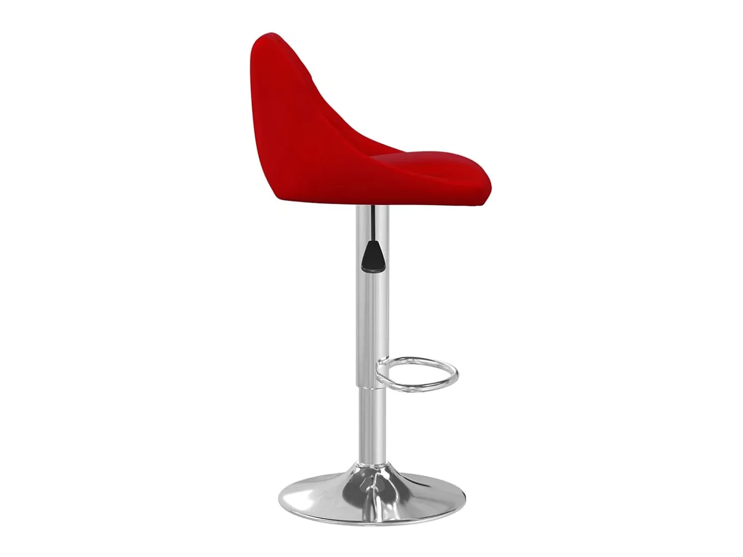 Taburete de cocina 2 unidades de terciopelo color vino tinto