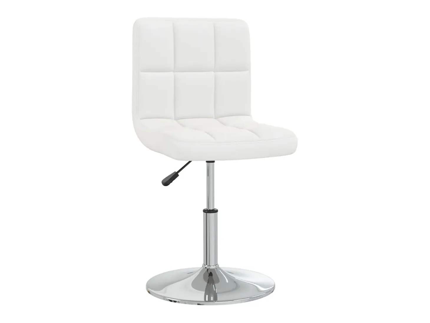 Taburete de cocina cuero sintético blanco