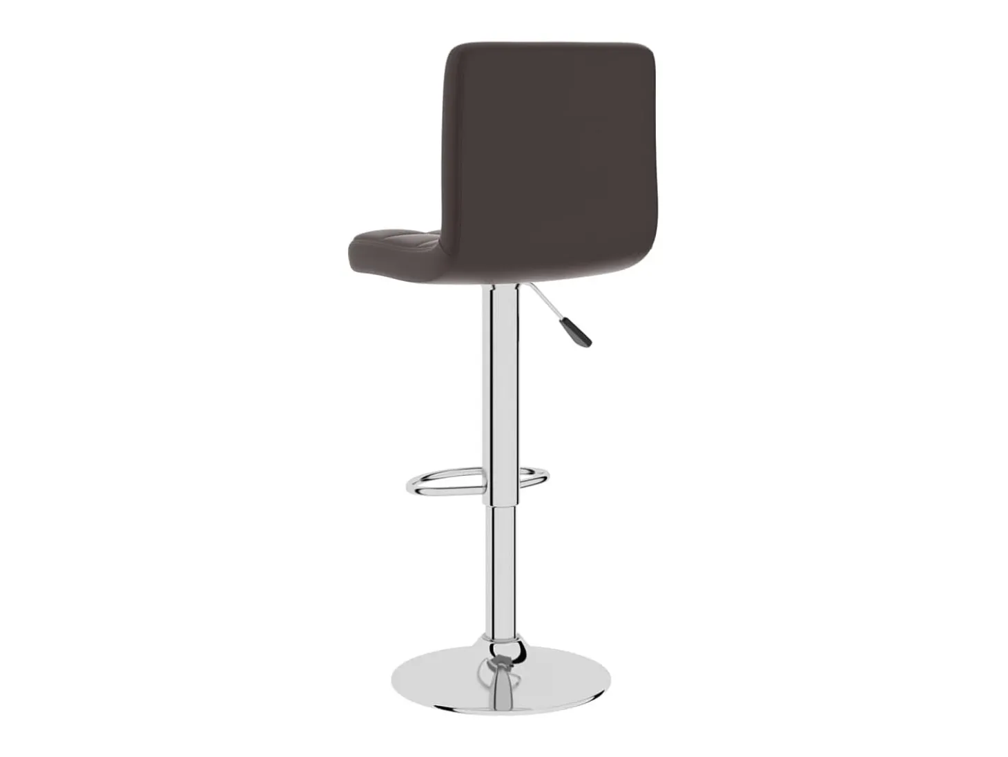 Taburete de cocina de cuero sintético marrón