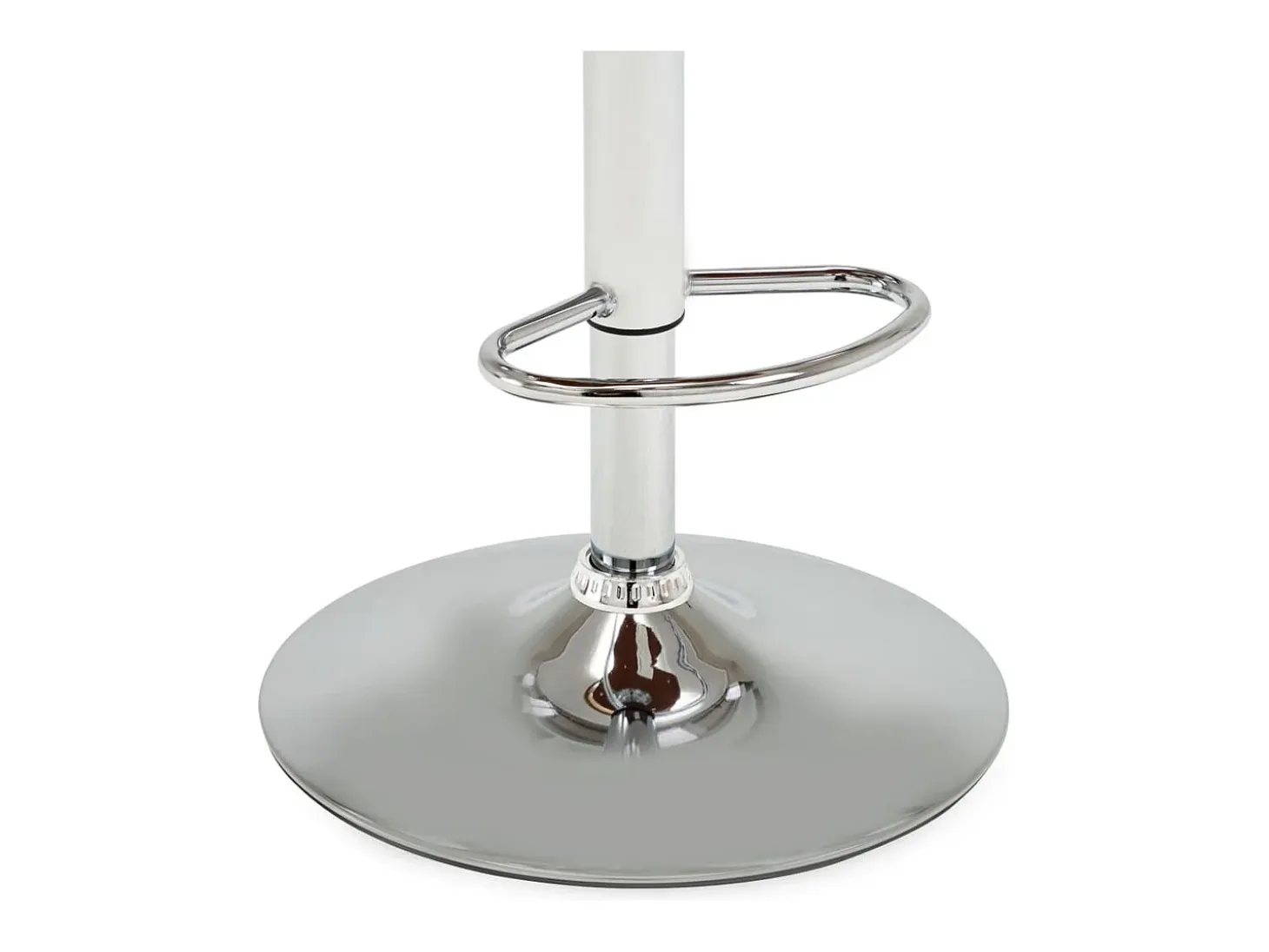 Taburete de cocina de madera curvada y cuero sintético crema