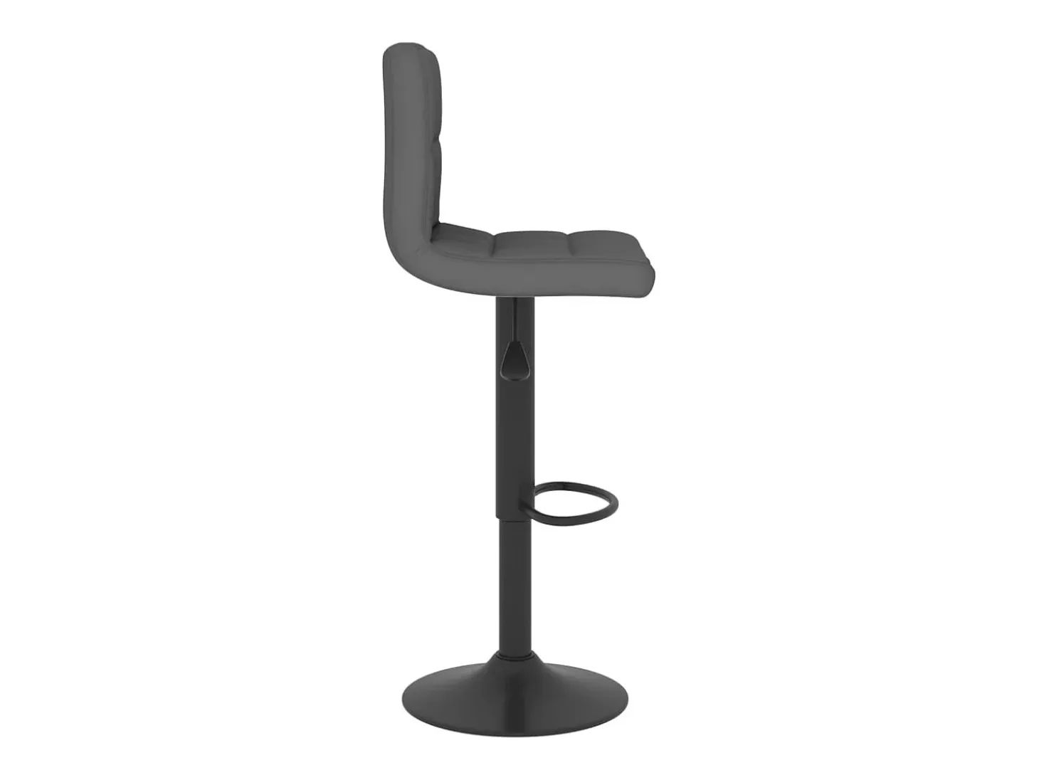 Taburete de cocina de tela gris oscuro