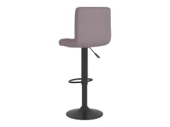 Taburete de cocina de tela gris taupé
