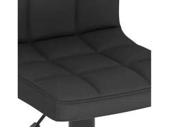 Taburete de cocina de tela negro