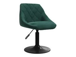 Taburete de cocina de terciopelo verde oscuro