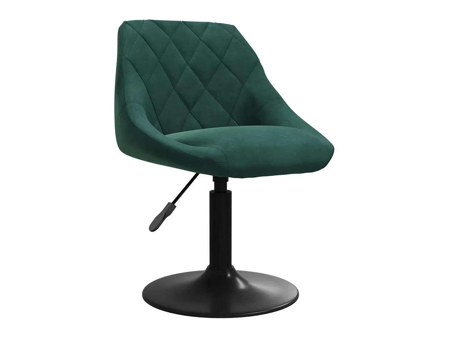 Taburete de cocina de terciopelo verde oscuro